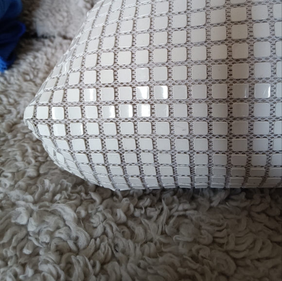 1960s Vintage White tile bag mod satchel - Picture 5 of 11